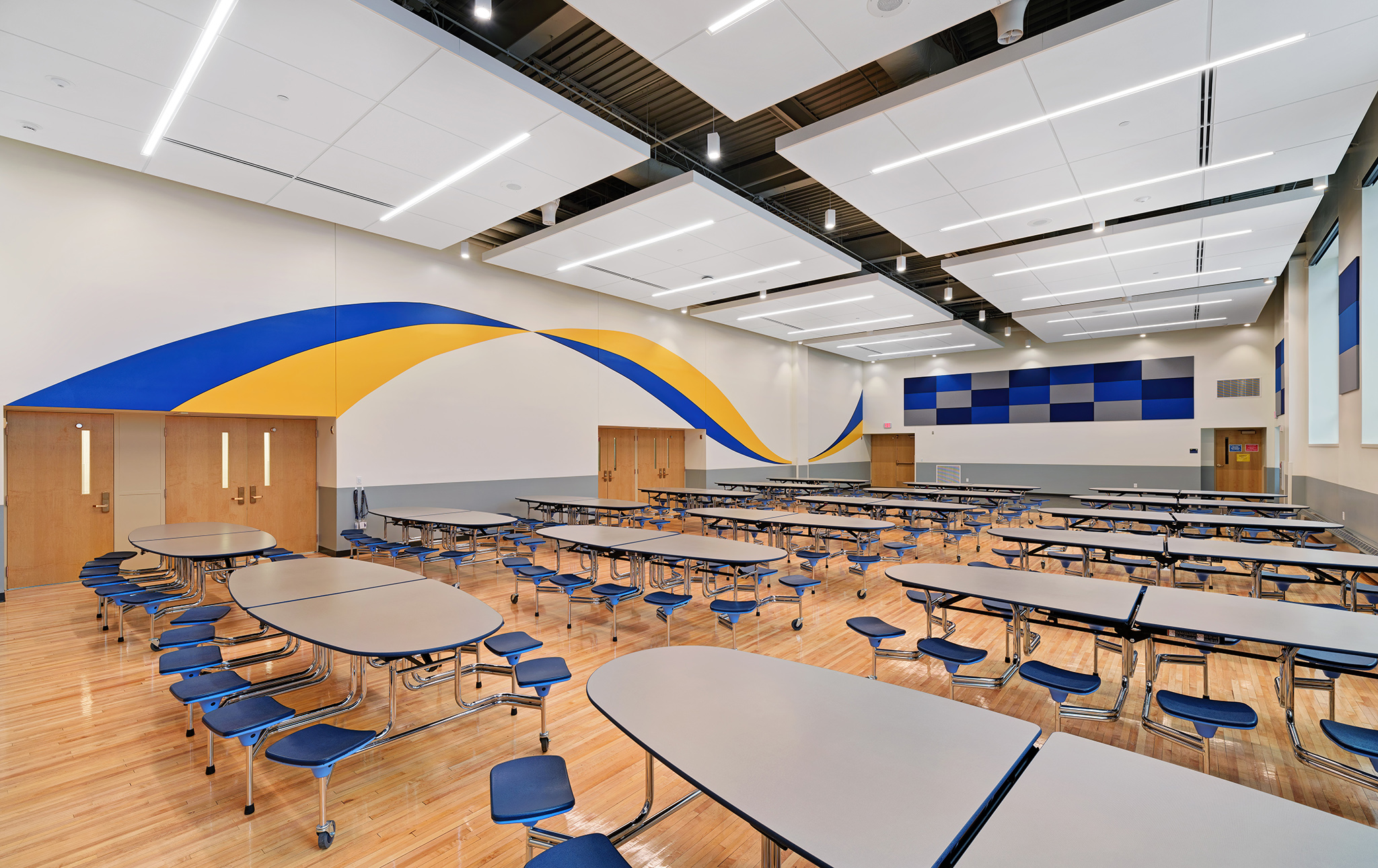 Jackson Elementary School interior expansion and renovation photography. Somerville Architects & Engineers.